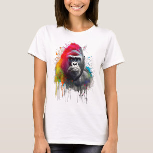 King of the Forest: Majestic Gorila Espald T-Shirt