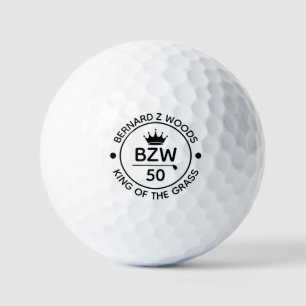 King of the Grass b/w golfer's 50 gift Golf Balls