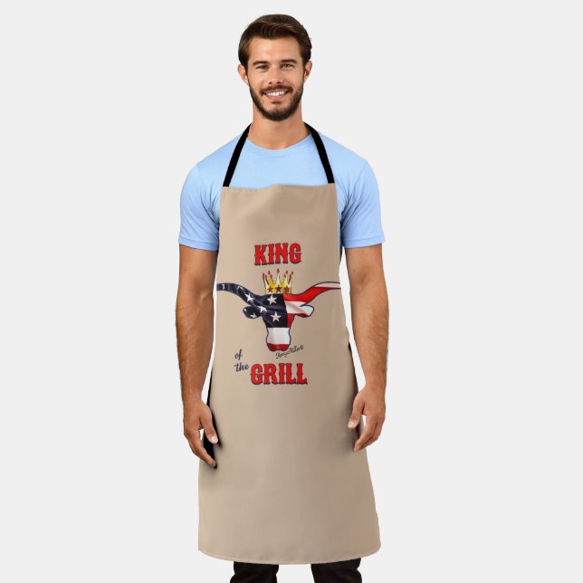 King Of The Gril, Longhorn Steer Apron (Worn)