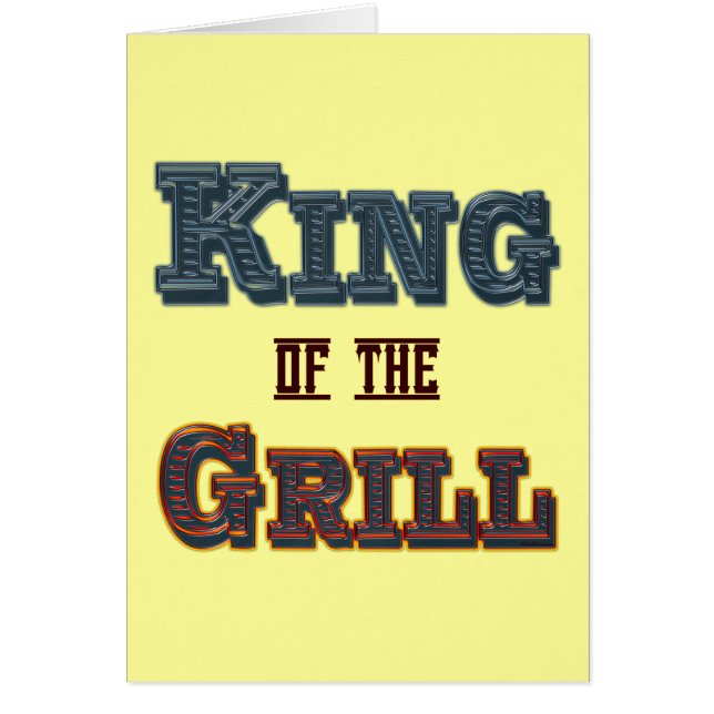 King of the Grill BBQ Cooking Slogan (Front)