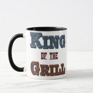 King of the Grill BBQ Cooking Slogan Mug