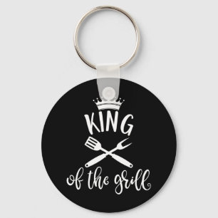 King Of The Grill. Best Barbeque Design Idea Key Ring