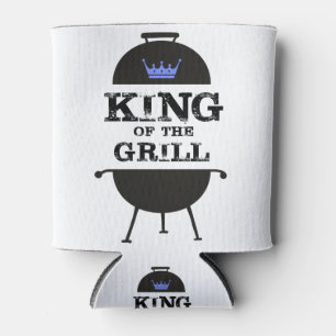 King Of The Grill, Black Blue Crown Can Cooler