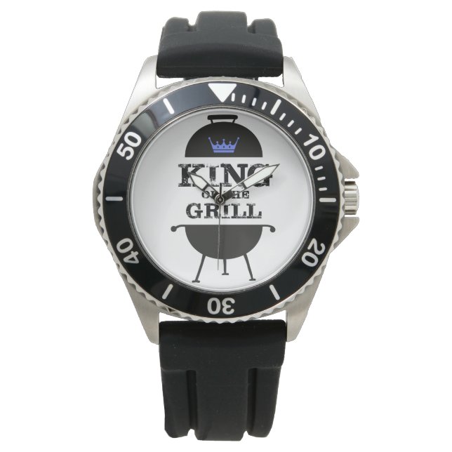 King Of The Grill, Black Blue Crown Watch (Front)