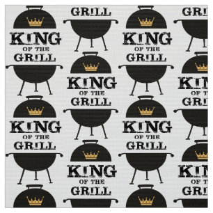 King Of The Grill, Black Gold Crown Fabric