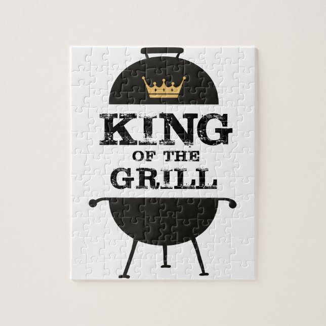 King Of The Grill, Black Gold Crown Jigsaw Puzzle (Vertical)