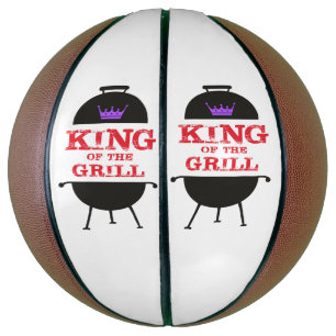 King Of The Grill, Black Purple Crown Red Basketball