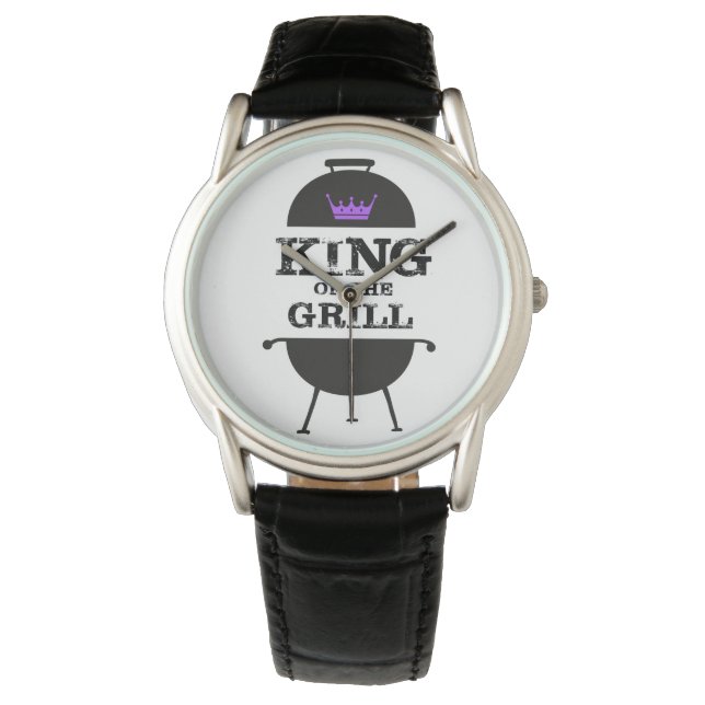 King Of The Grill, Black Purple Crown Watch (Front)