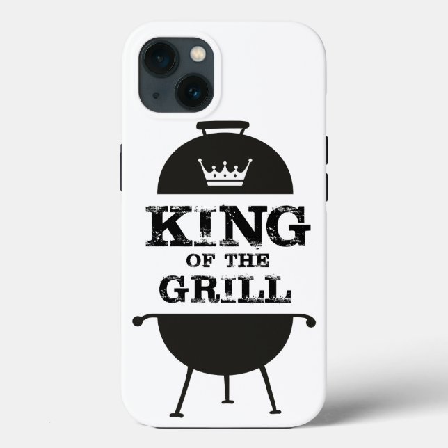 King Of The Grill, Black White Case-Mate iPhone Case (Back)