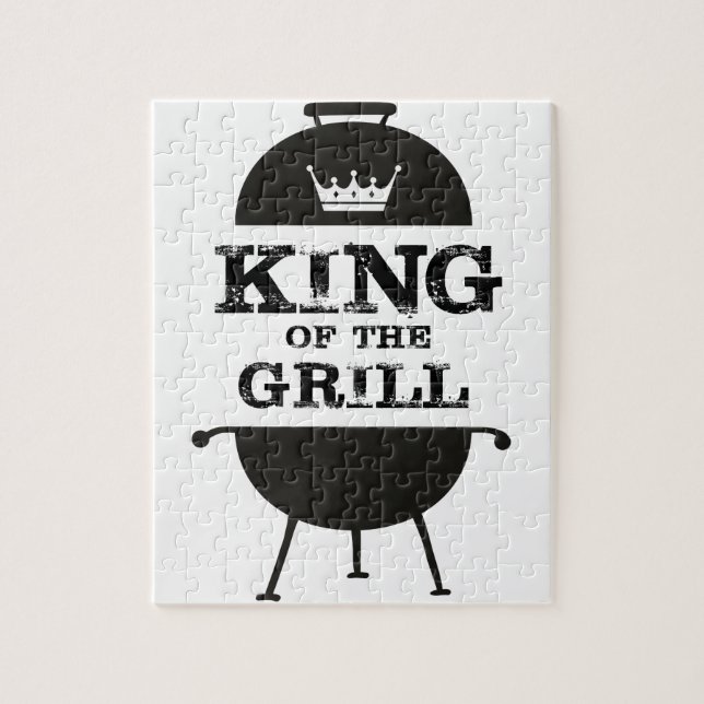 King Of The Grill, Black White Crown Jigsaw Puzzle (Vertical)