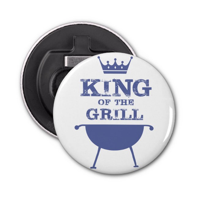 King Of The Grill, Blue Bottle Opener (Front)