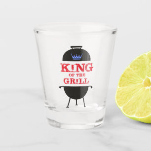 King Of The Grill, Blue Crown Red Shot Glass