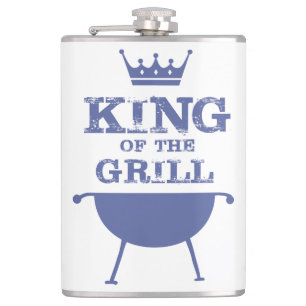 King Of The Grill, Blue Hip Flask