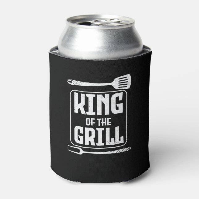 King of the GRILL Can Cooler (Can Front)