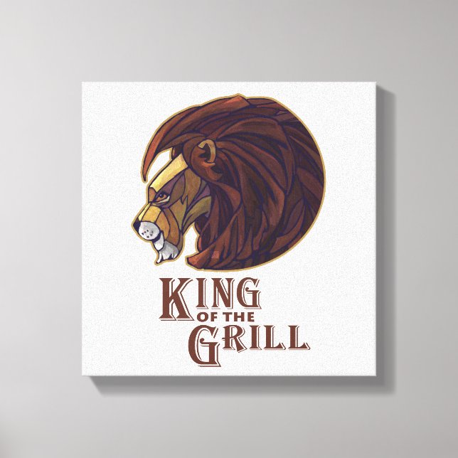 King of the Grill Canvas Print (Front)