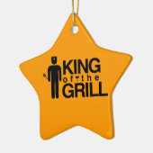 King of the Grill Ceramic Tree Decoration (Left)
