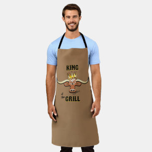 King Of The Grill - Comical Steer Apron