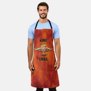 King Of The Grill - Comical Steer Apron
