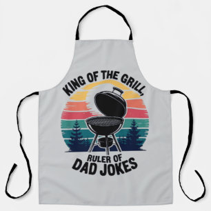 King of the Grill Funny Vintage BBQ Father’s Day Apron