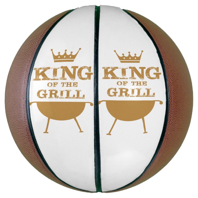 King Of The Grill, Gold Basketball (Vertical)