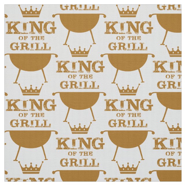 King Of The Grill, Gold Fabric (Swatch)