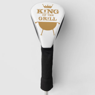 King Of The Grill, Gold Golf Head Cover
