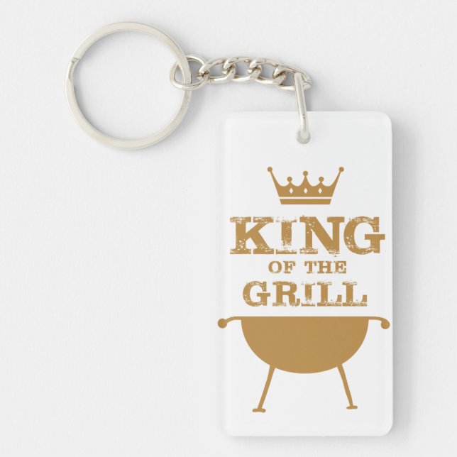 King Of The Grill, Gold Key Ring (Front)