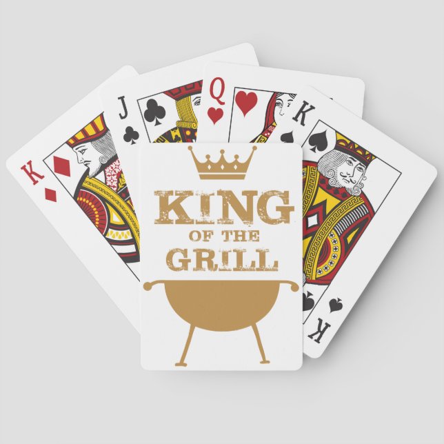 King Of The Grill, Gold Playing Cards (Back)
