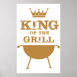 King Of The Grill, Gold Poster