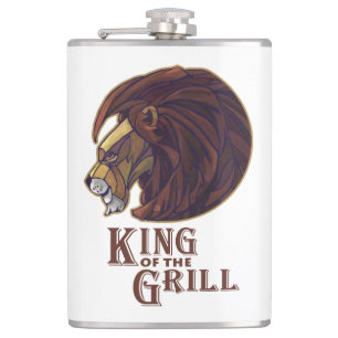 King of the Grill Hip Flask