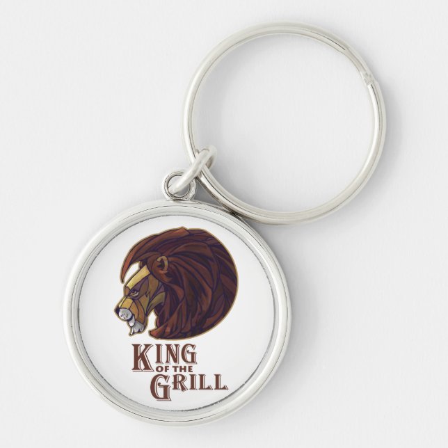 King of the Grill Key Ring (Front)