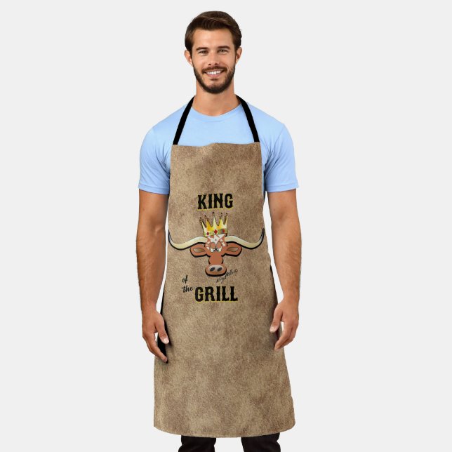 King Of The Grill, Longhorn Steer Apron (Worn)