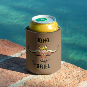 King Of The Grill - Longhorn Steer Can Cooler