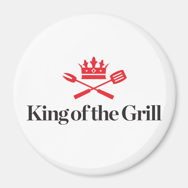 King of the Grill Magnet (Front)