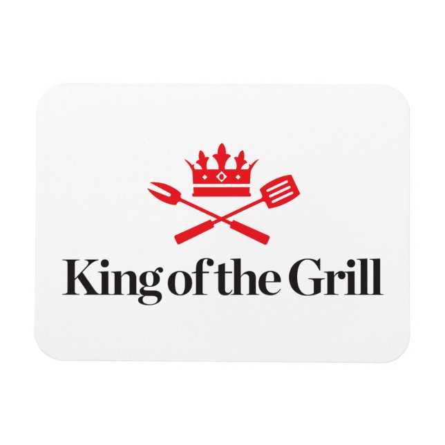 King of the Grill Magnet (Horizontal)