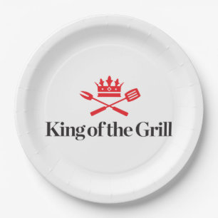 King of the Grill Paper Plate