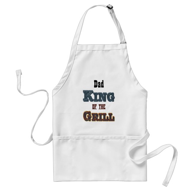 King of the Grill Personalised Apron (Front)
