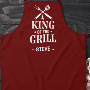 King of The Grill Personalised BBQ Apron