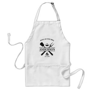 King of the Grill Personalized BBQ Standard Apron