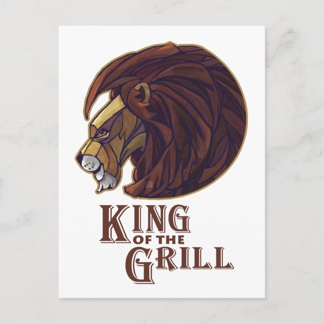 King of the Grill Postcard (Front)