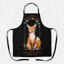King of the Grill Spicy Fox BBQ Cooking Apron
