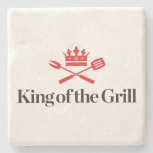 King of the Grill Stone Coaster