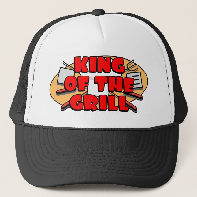 King Of The Grill Trucker Hat (Front)