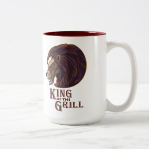 King of the Grill Two-Tone Coffee Mug