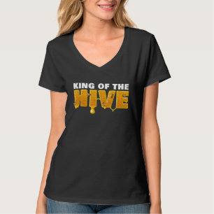 King Of The Hive Cool Honey Bee Beekeeper Beekeepi T-Shirt