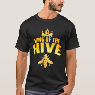King Of The Hive Cute Beekeeping  Men Bee Keeper T-Shirt