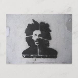 King of the Islands Graffiti Postcard