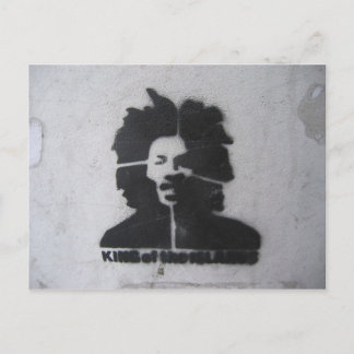 King of the Islands Graffiti Postcard