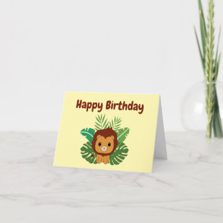 King of the Jungle Holiday Card