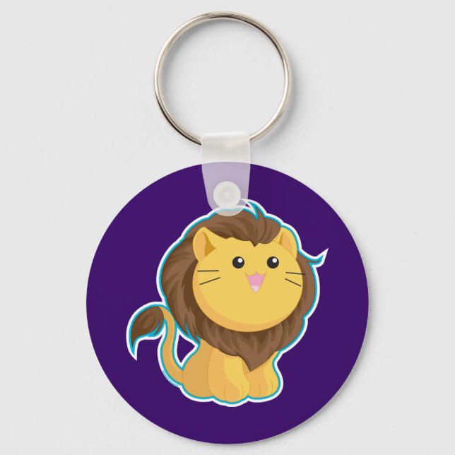King of the Jungle Key Ring (Front)